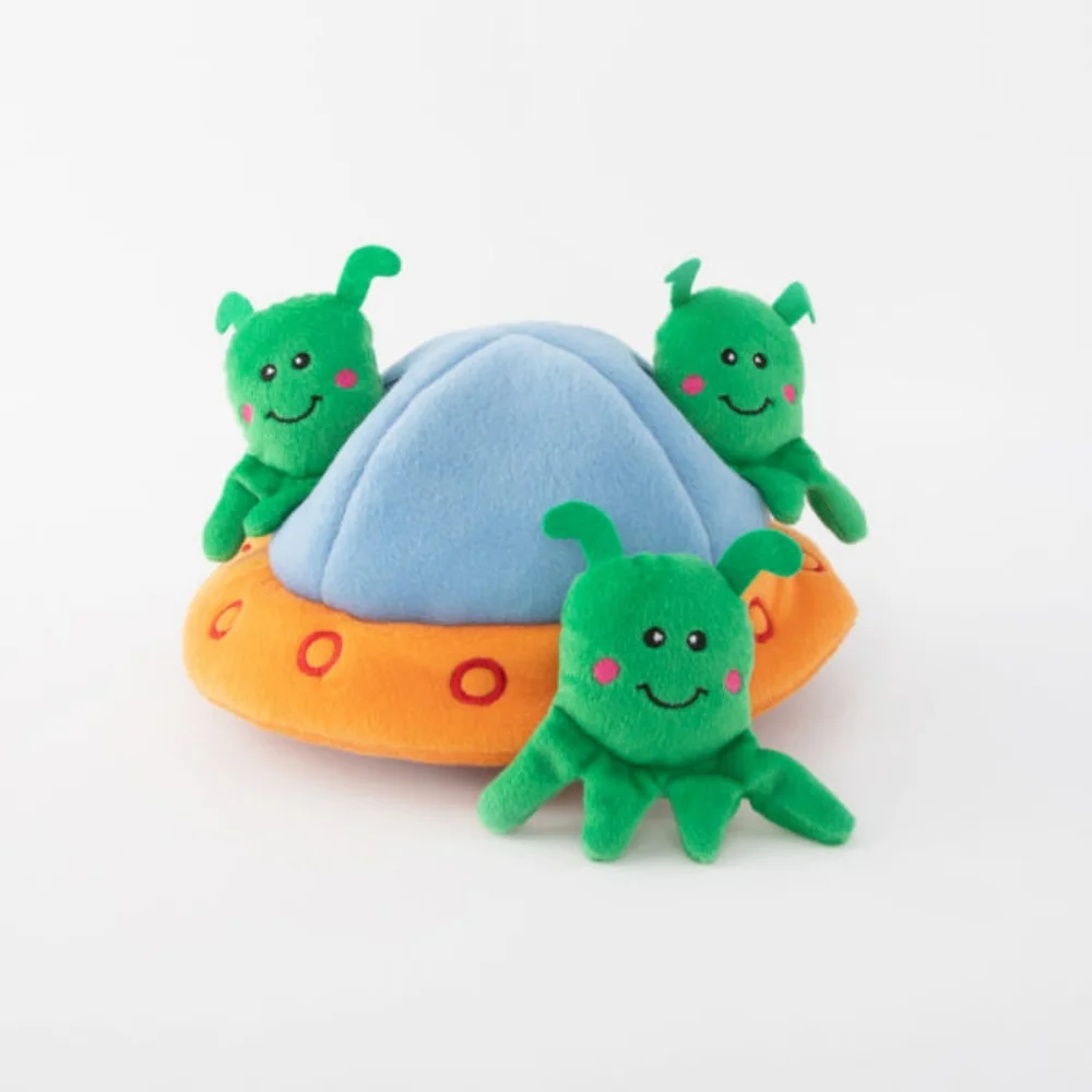 Zippy Paws Burrowing Alien Toy for Puppy or Smaller Dog